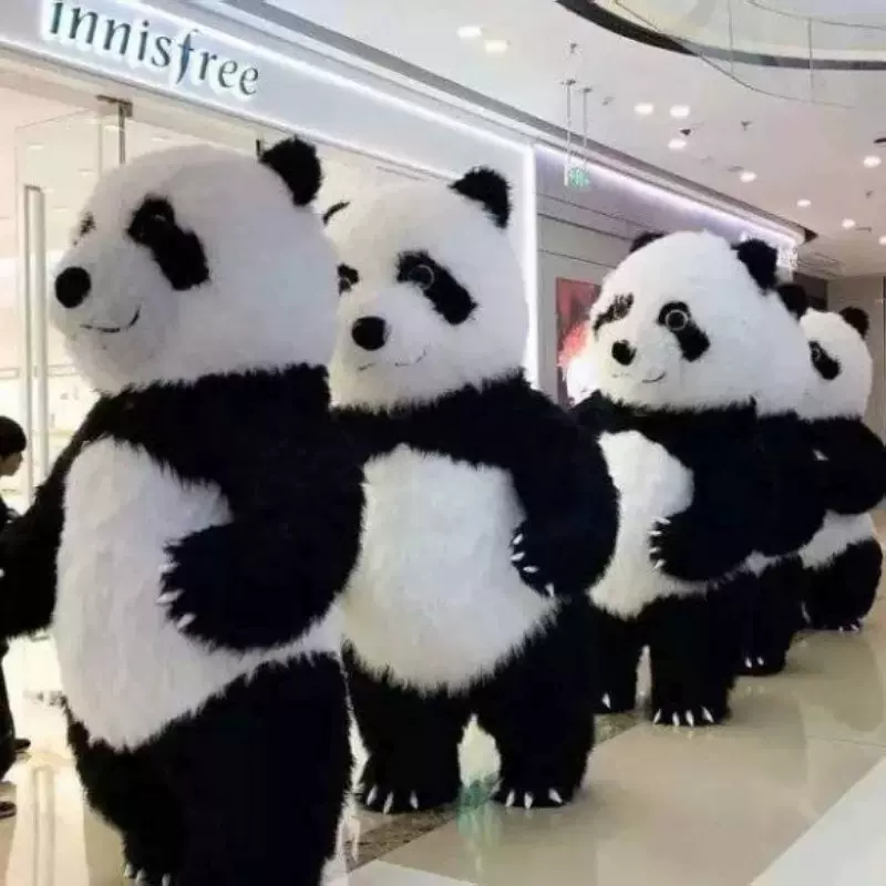 充气大熊猫卡通人偶服装网红活动宣传演出道具北极熊人穿玩偶衣服