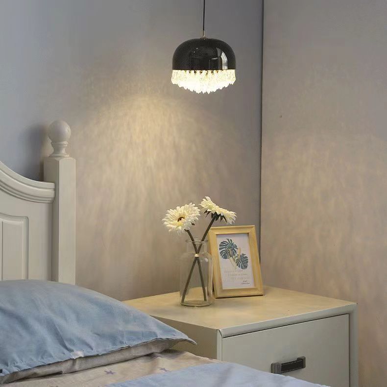 Dormitorio lámpara de cristal de diamante lámpara de cabecera dúplex diseñador de lujo villa de diseño sala de estar dúplex escalera