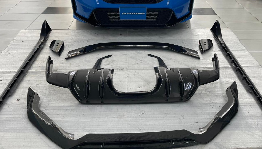 Suitable for Honda 11Th Generation Civic Fl5 Type R Upgraded Carbon Fiber Rear Lip Modification Ad Style Rear Bumper Lip
