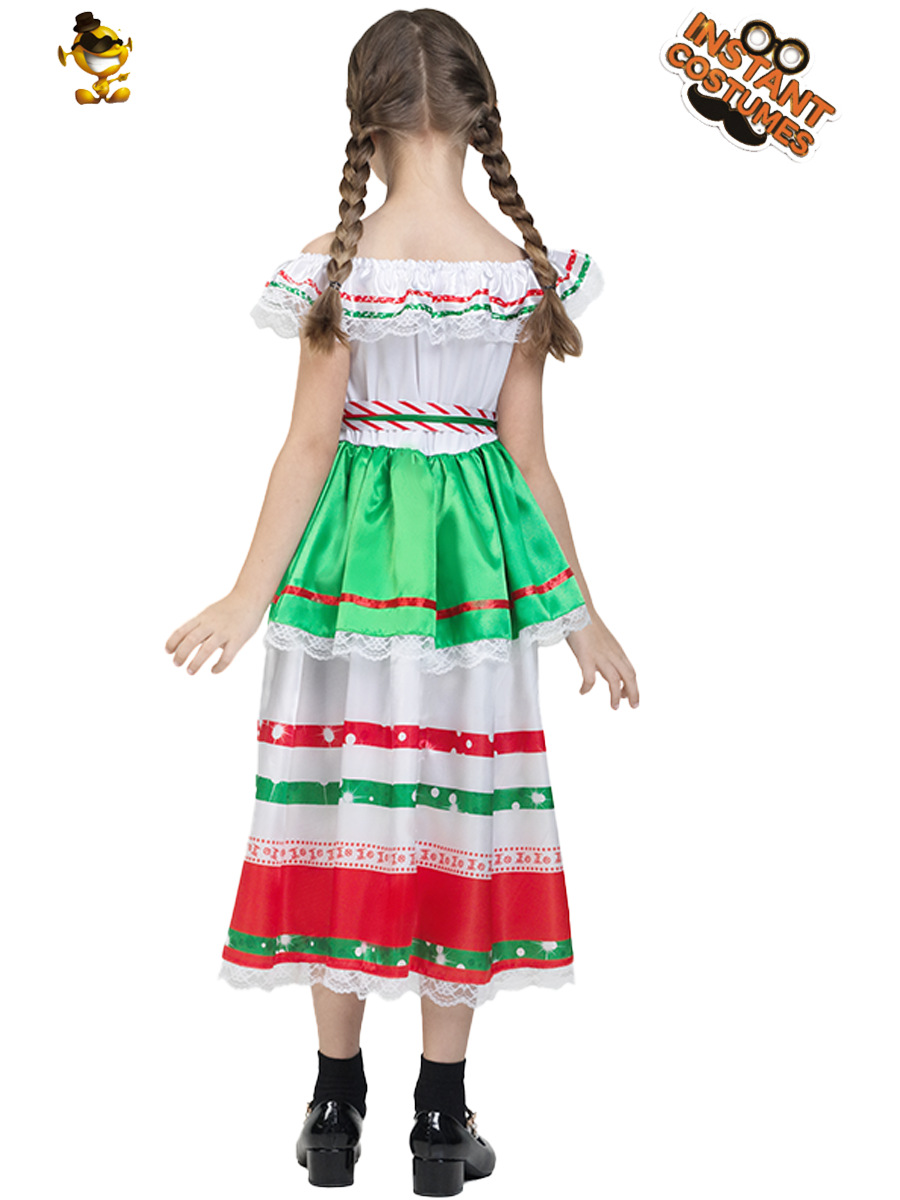 Disfraces de fiesta mexicana para niños y niñas de Halloween, disfraces de cosplay, disfraces de espectáculo escénico transfronterizos image 4