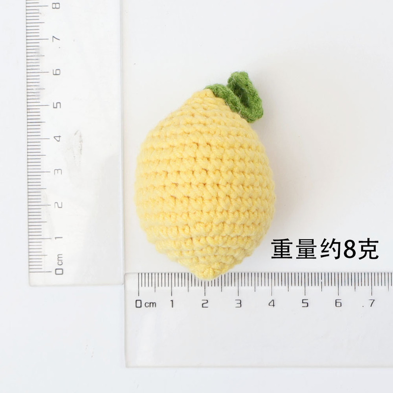 成品手工挂件柿子花生苹果草莓桃子梨钥匙扣毛线向日葵针织品批发|undefined