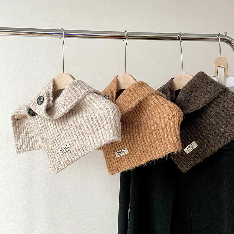 Otoño y invierno nuevo tipo de botón chaqueta de cuello de mujer estilo coreano de color sólido caliente a prueba de frío chaqueta de cuello alto chaqueta de tejido