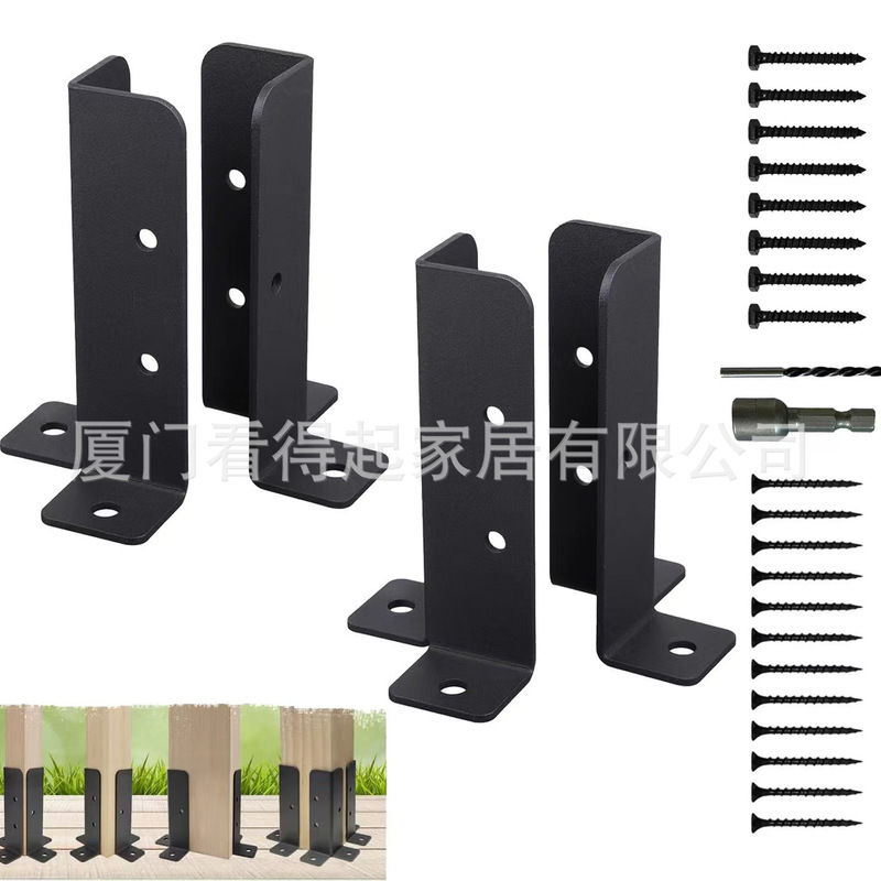 Cross-border factory direct batch pavilion bracket wooden frame kit with corner bottom bracket wooden beam connector pergola fence bracket