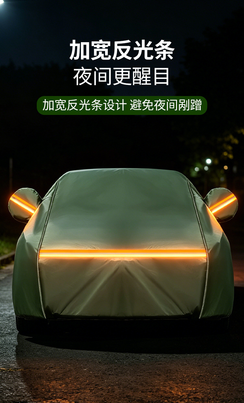 Manufacturer's Direct Delivery of Thickened Car Canvas Covers, Rainproof and Sunproof 600D Genuine Canvas, Light-Blocking and Heat-Insulating Full Cover
