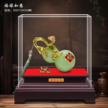 北京传统漆器工艺品 漆雕花瓶家具装饰品 雕漆摆件文化纪念礼品