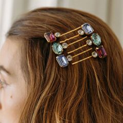 クロスボーダーの人気カラーのドリルのヘアピンの女性の高級感があります。