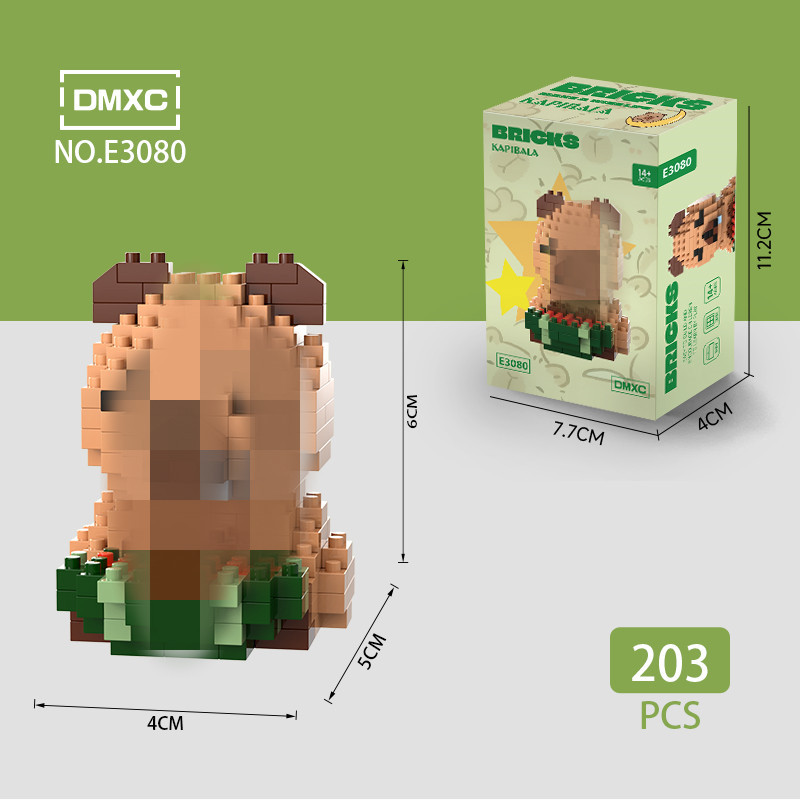 Modelo de Bloques de Construcción en Miniatura de Plástico DIY