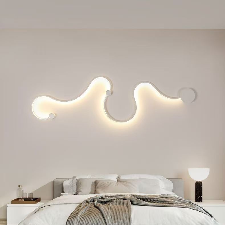 lámparas de pared de fondo de la sala de estar lámparas de pared de estilo nórdico moderno pasillo de entrada lámpara decorativa de dormitorio