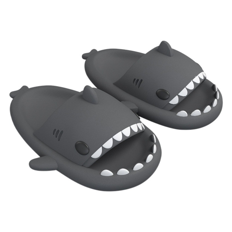 Tiburón zapatillas de verano de las mujeres de interior casa baño Baño pareja gruesa inferior casa al aire libre zapatillas de los hombres al por mayor