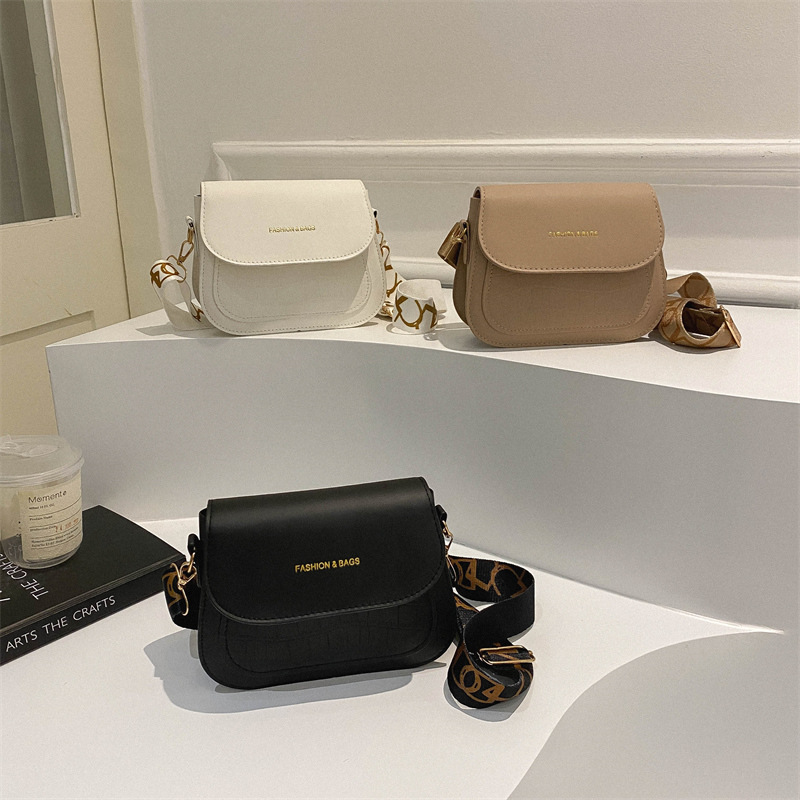 Elegante invierno casual 2023 nuevo patrón de piedra color sólido urbano simple moda bolso bandolera moda pequeña bolsa cuadrada