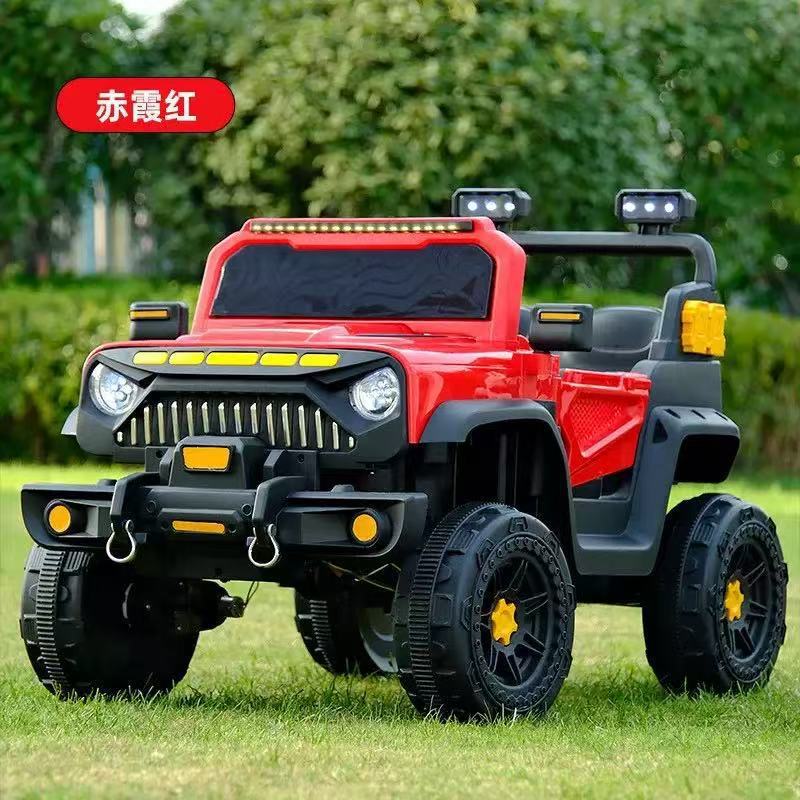 Carro eléctrico para niños, vehículo todoterreno de 4 ruedas, coche de juguete de control remoto para bebés de 1 - 8 años, coche de carga para adultos image 9