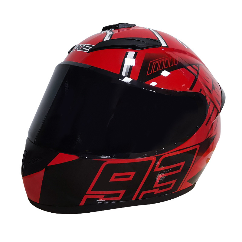 Ciclismo casco de motocicleta para hombres y mujeres Four Seasons universal Knight invierno cálido protección solar casco completo