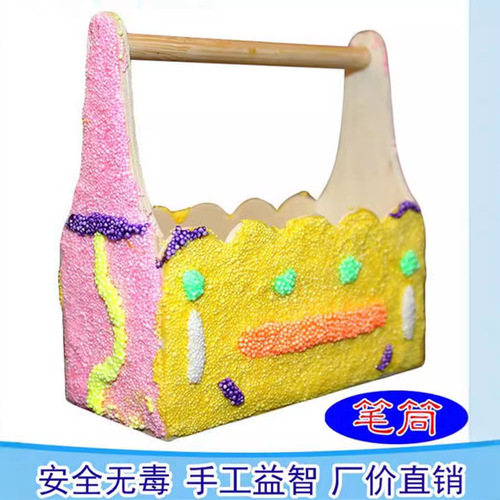 Children's Handmade DIY Wooden Small Tree Hexagonal Pen Holder Snowflake Clay Wooden Mold Creative Handmade DIY Pen Holder