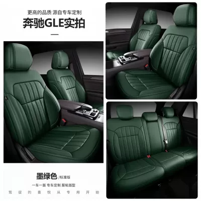 New genuine leather seat covers for Haval H6S/M6, the second-generation Haval Big Dog. Special seat covers with full cushion coverage (Modelə uyğun (Original) oturacaq örtükləri) - dark-green-standard-version-five-seater-nappa-leather-full-coverage-for-front-and-rear-rows