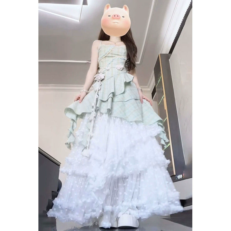 Носите полный комплект платьев на подтяжках нестандартного дизайна для путешествий на День труда, женские кружевные юбки.