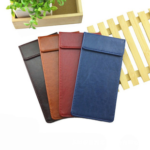 Customized New Pu Leather Menu Holder with Pen Holder on the Side, Special for Home and Hotel Use, Can Add Logo