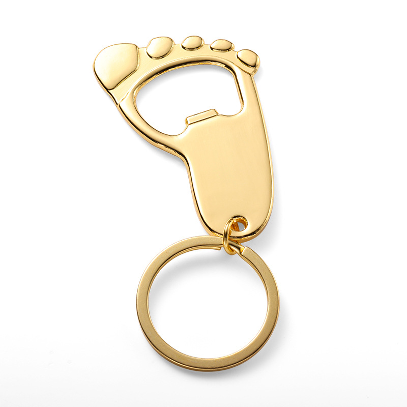35g Weight Keychain Classification Cute Foot Metal Unisex Keychain