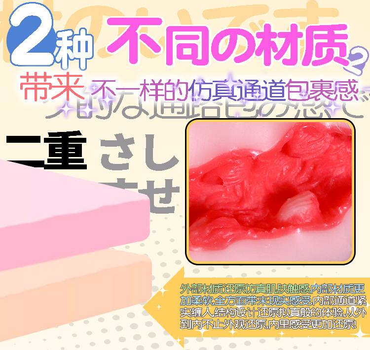 Dual-Channel Silicone Masturbator with Vaginal and Anal Openings, Manual Use — detail image 12