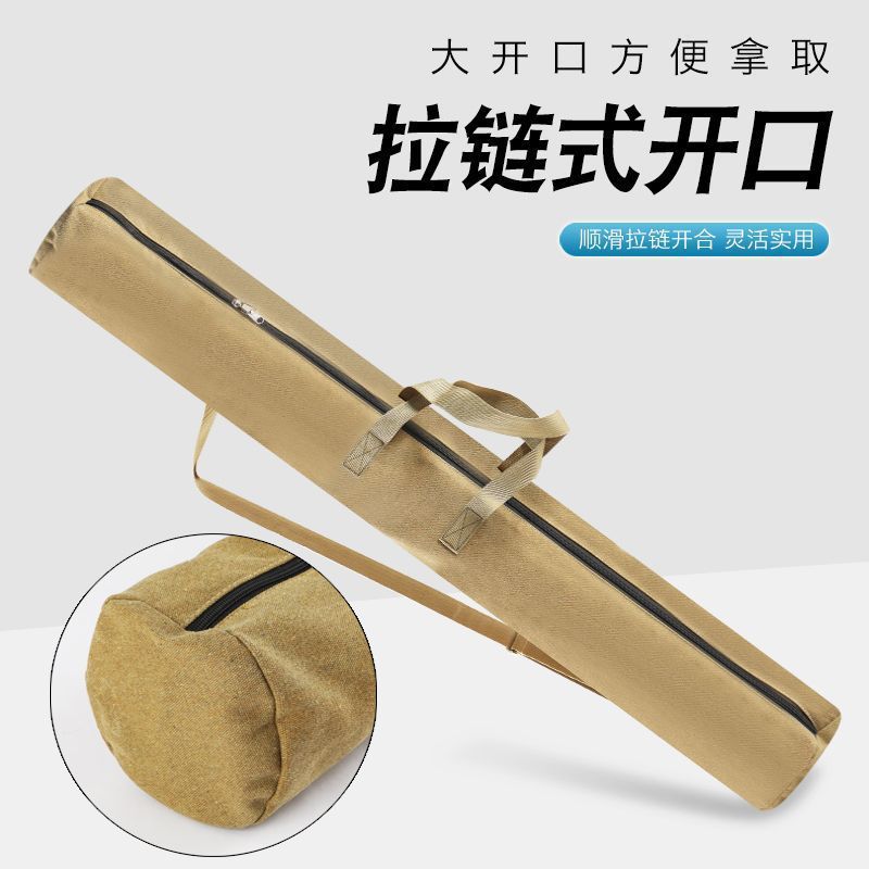 新款钓鱼伞包帆布渔具包渔具配件鱼竿包鱼包鱼杆收纳包耐磨加厚