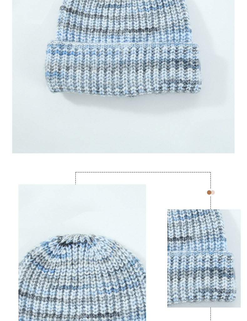 Woll gestrickt fir Fraeninselen Villfälteg waarm Hierscht a Wanter Villfaarweg Kleng Leit Gradient Geflapt Woll Kal_voghion.com