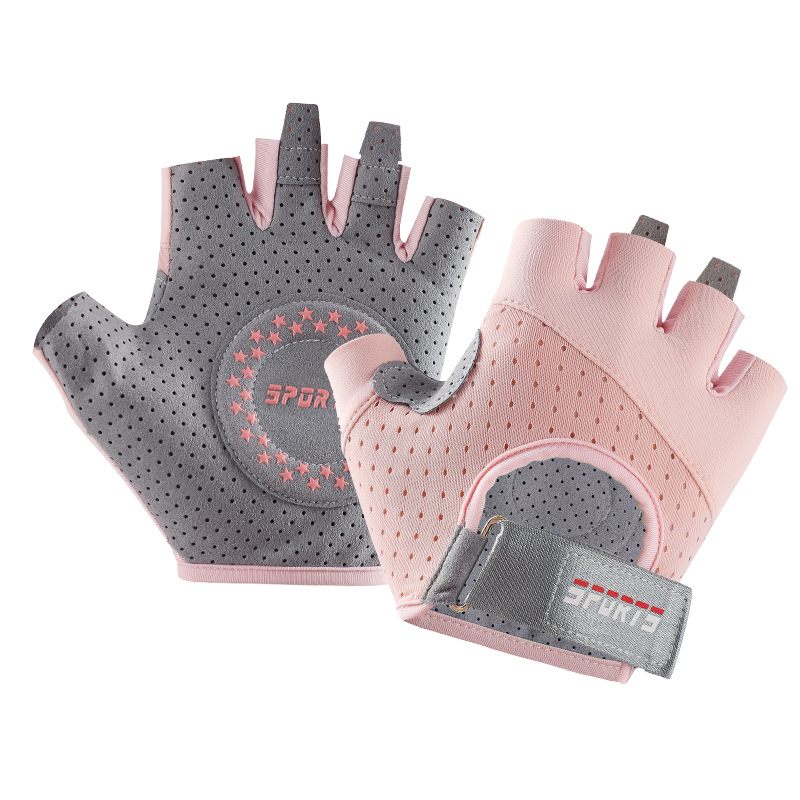 Guantes deportivos medio dedo ciclismo desgaste-resistente antideslizante espesado silicona levantamiento de peso Frisbee fitness ciclismo guantes al por mayor