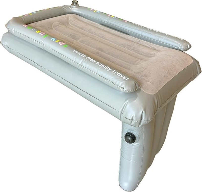 Portable Car Inflatable Bed for Children, Suitable for Airplane and High-Speed Rail Travel, with Velvet Safety Protection, a Baby Sleeping Essential