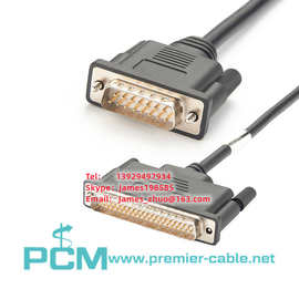 DB15公头对DB62公头串口线缆工业电子连接线