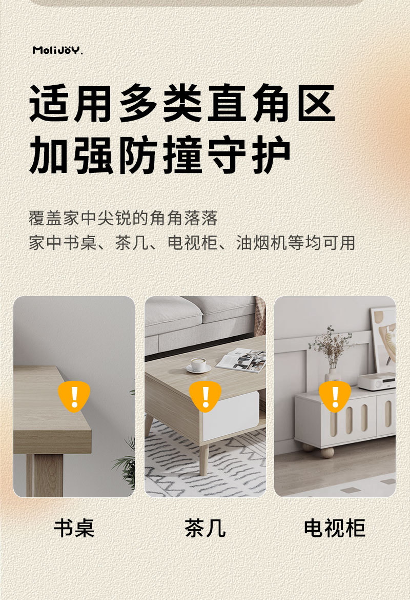  FaSoLa Life 儿童防撞角 莫莫猫【4个装】宝宝防磕碰 安全条 桌子床直角保护防碰撞角
