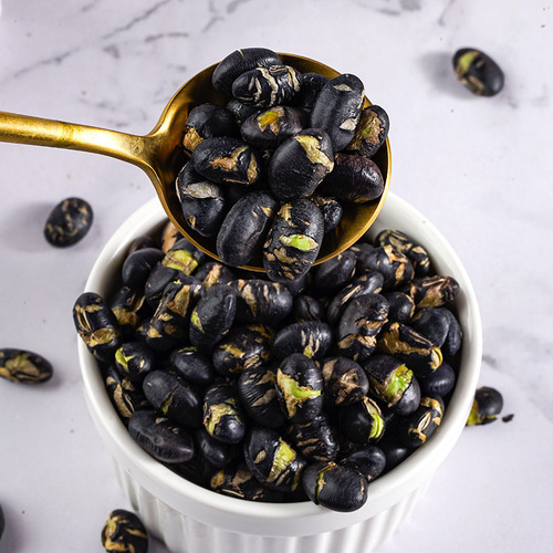 Crispy black beans ready-to-eat 500g original salt fried crispy beans snacks for pregnant women snacks for drinking and leisure