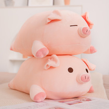 严选可爱猪猪抱枕毛绒玩具卡通BoBo趴姿玩偶睡觉公仔少女龙年礼物