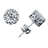 Platinum earrings, European style, 925 sample silver