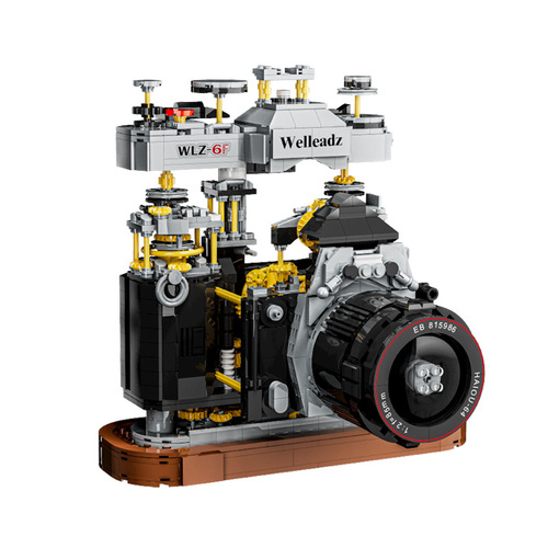 Small particle retro simulation camera building blocks children's educational compatible Lego assembly model toys wholesale