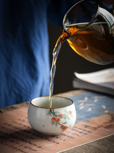 Tea cup for making tea by the fire, tea cup set, kung fu tea set, tea cup, master cup, single cup, five gift boxes