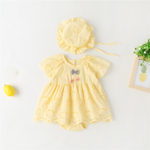 Summer baby crawling suits cross-border Instagram children's clothing infant onesies newborn rompers baby triangle crawlers