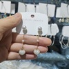 Silver needle, universal earrings, silver 925 sample, 2024 years, internet celebrity, wholesale