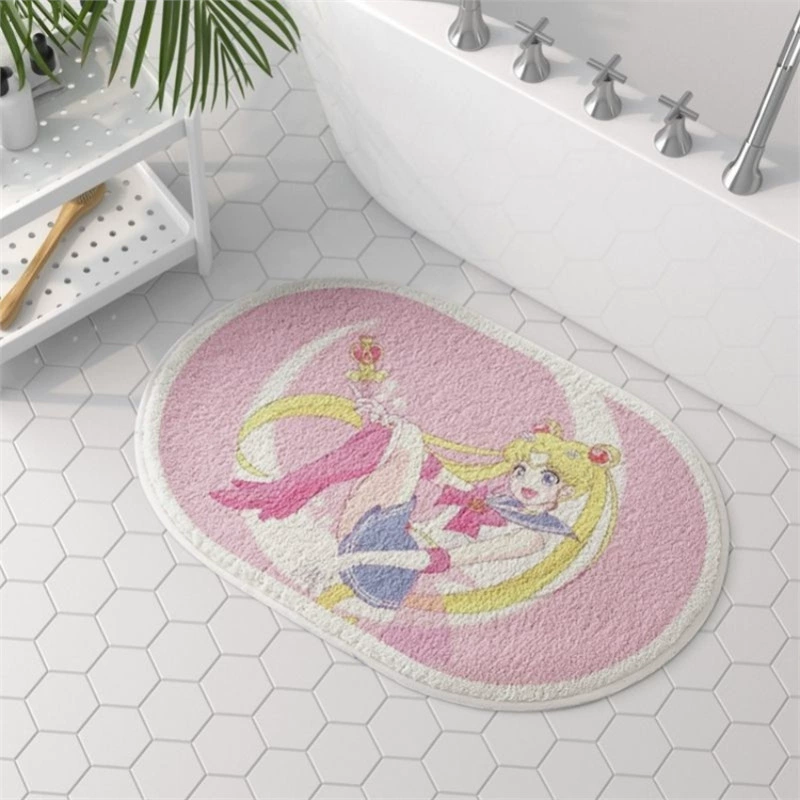 Милый нескользящий коврик для спальни, Sailor Moon