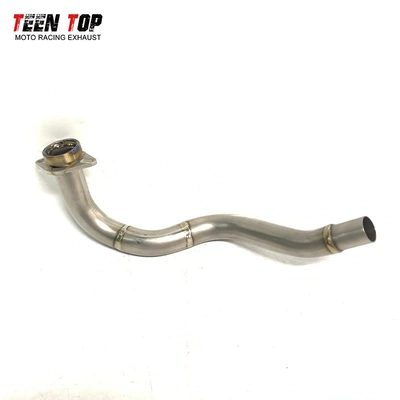 Suitable for motorcycle Forza 300/NSS300 modified front section titanium alloy elbow exhaust FORZA350 mid-section (Motorcycle exhaust pipe) - titanium-alloy-elbow