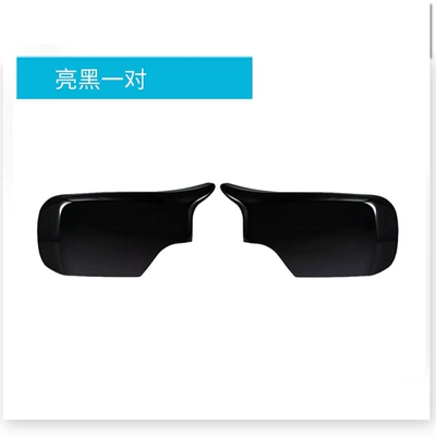 Suitable for Bmw 3 Series 99-05 E46 Four-Door Version Rearview Mirror Housing Modification Horn-Shaped Rearview Mirror Housing Cover (Rearview mirror/rearview mirror) - bright-black-fk016glr