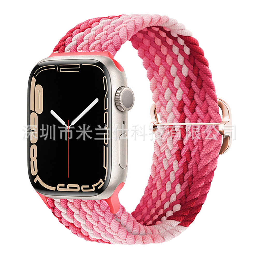 Nylon tejido para Apple iwatch456789 Apple ultra2 hebilla deslizante elástica S9 correa de reloj fabricante