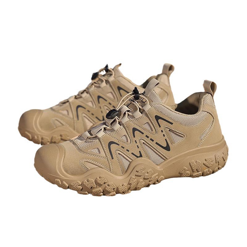 Nuevos zapatos transfronterizos coreanos de moda juvenil con suela gruesa de malla transpirable, zapatos casuales antideslizantes de montaña para hombres