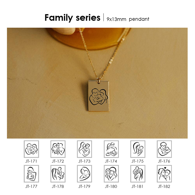 Creative Lettering Pendant 316l Titanium Steel Necklace display picture 1