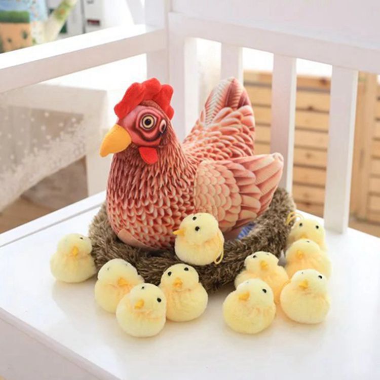 Creative Year of the Rooster Mascot Plush Toy Doll New Zodiac Chicken Big Rooster Mother Chicken Doll Ornaments Creative Year of the Rooster Mascot Plush Toy Doll New Zodiac Chicken Big Rooster Mother Chicken Doll Ornaments
