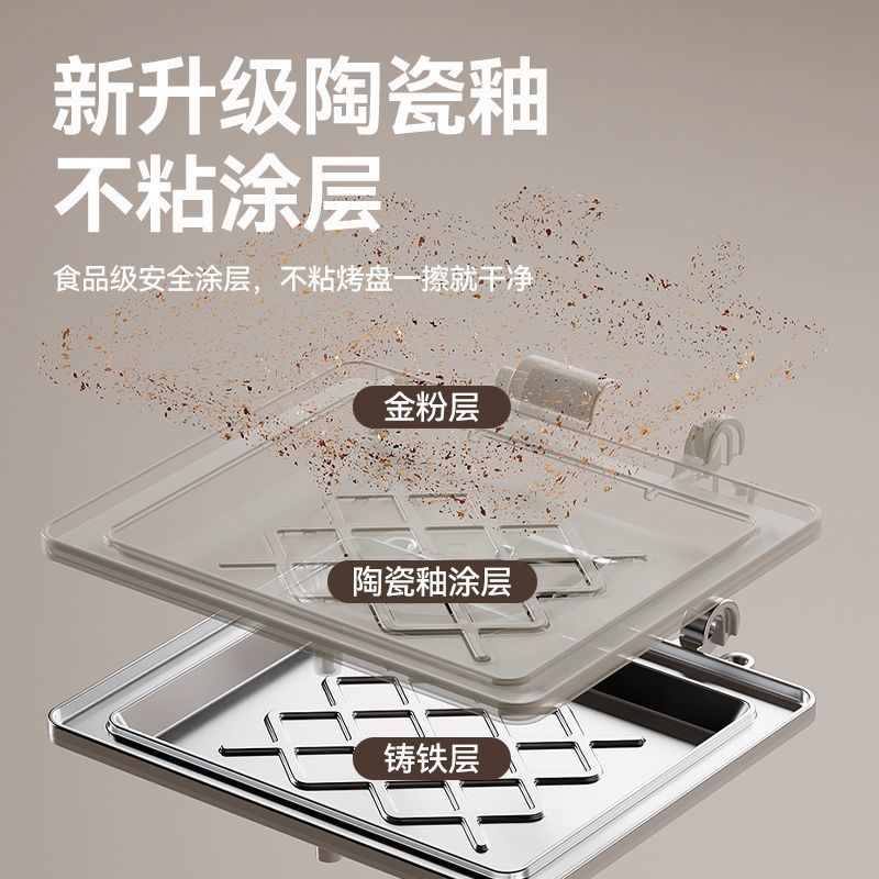 frunuts三明治早餐机压边多功能小型吐司机华夫饼机烤面包机家用|undefined