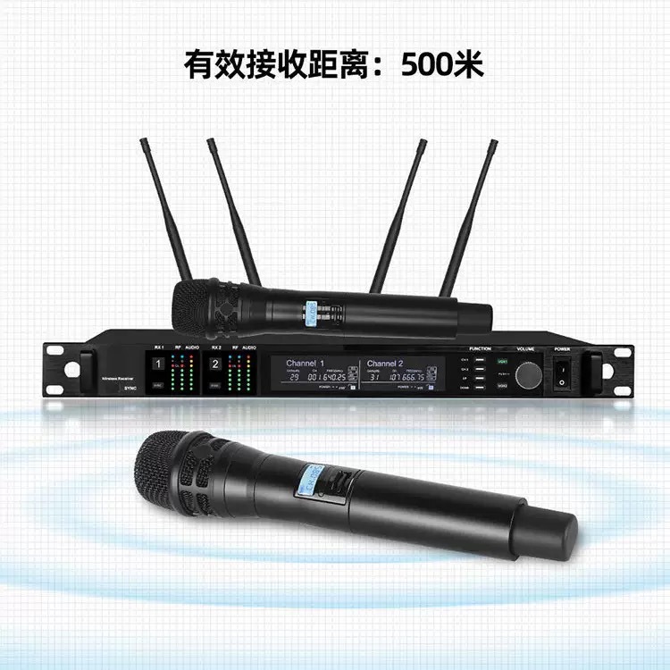 Ad4D Wireless Microphone One-To-Two Professional Large Stage Performance U-Band Long-Distance Microphone
