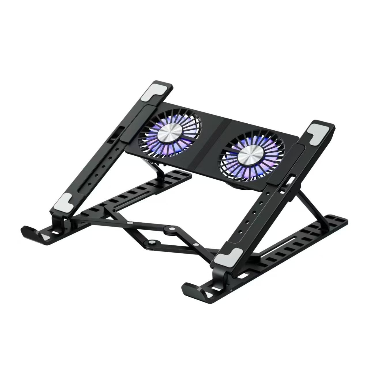 Base Enfriadora para Laptop de Malla Metálica, Ajustable, Plegable y Silenciosa