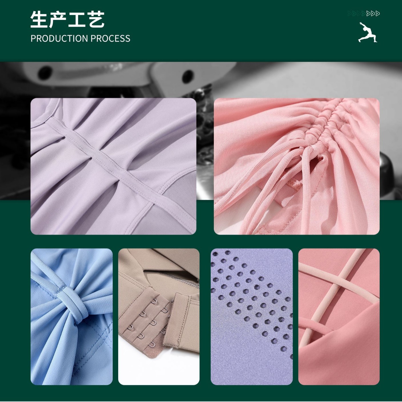 Personalizada primavera y verano deportivo de mujer cintura alta elevación de cadera apretada alta elástica pantalones de entrenamiento de ejercicio profesional