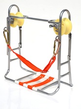 推荐高空吊线滑轮钢绞线滑车吊线吊椅通信光缆放线滑椅陡坡带刹车