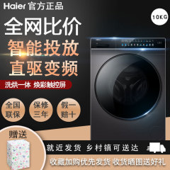 Haier/ハイアールeg100hbdc189su1 10kg洗濯機全自動ドラム直駆動インバータ洗浄