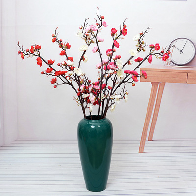 Simulated flower willow plum Wedding celebration wedding Home Furnishing decoration Silk flower Artificial flower a living room tea table bedroom desk Place Flower art