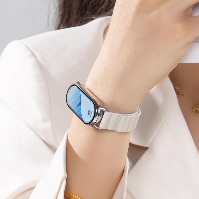 Suitable for Xiaomi Mi Band 9 Strap 8 Watch 10 Summer New Nfc Smart 5 Sports 4 Magnetic Silicone 3 Boys and Girls Suitable for Xiaomi Mi Band 9 Strap 8 Watch 10 Summer New Nfc Smart 5 Sports 4 Magnetic Silicone 3 Boys and Girls